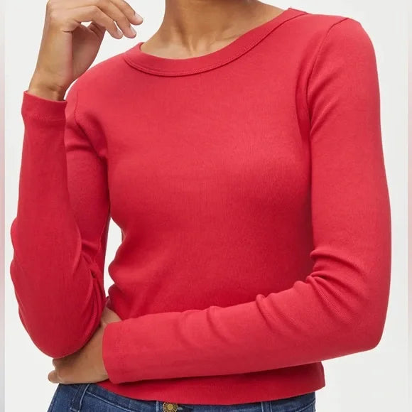 Michael Stars Orion Cropped L/S Tee