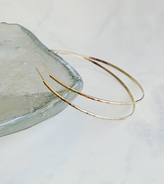 Bonnie Boardman Large Classic Hammered Hoops GF