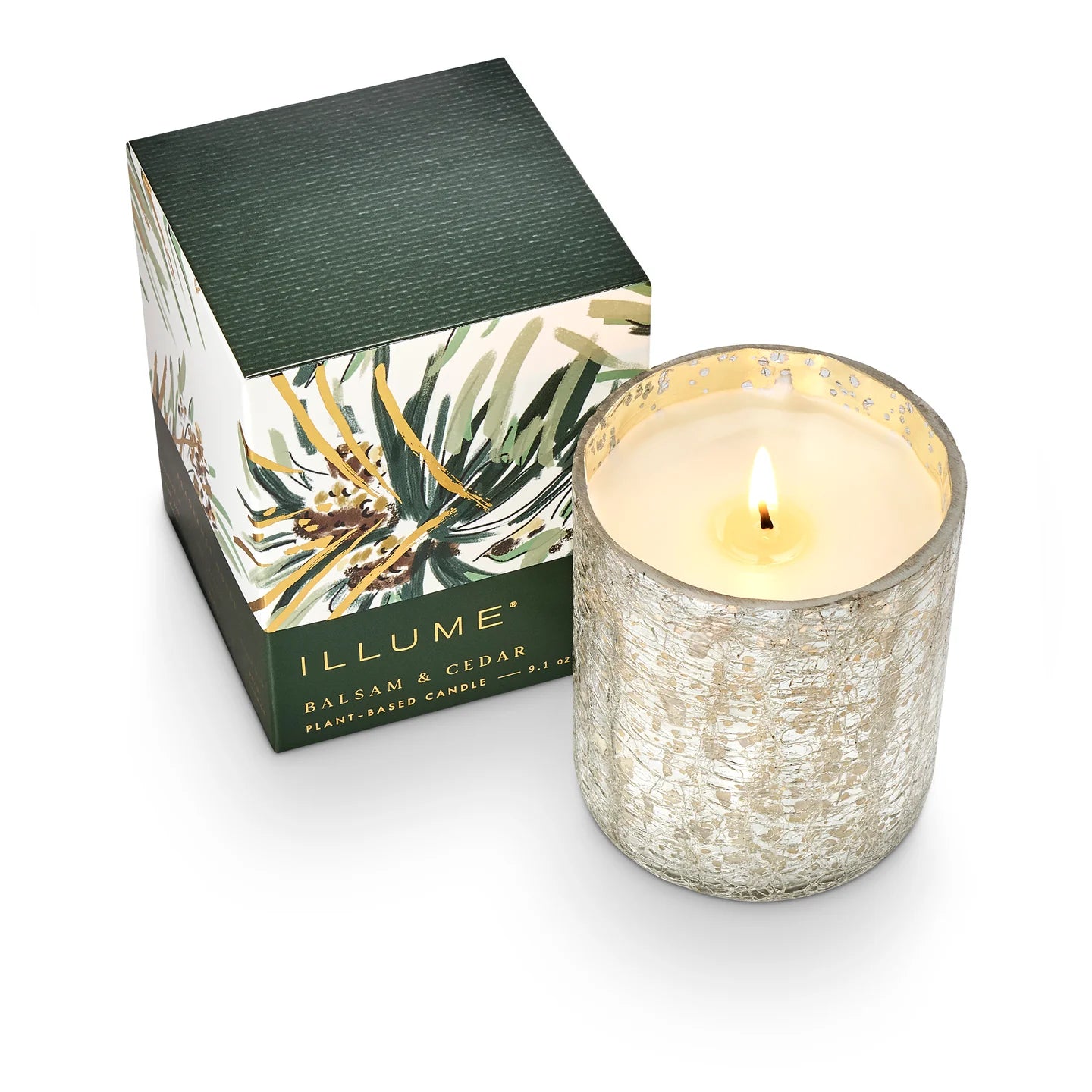 Illume Small Boxed Crackle Glass Candle