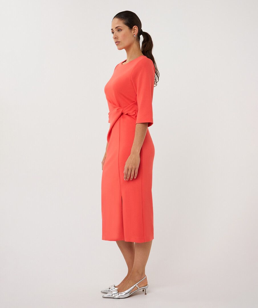Esqualo Knotted Midi Dress