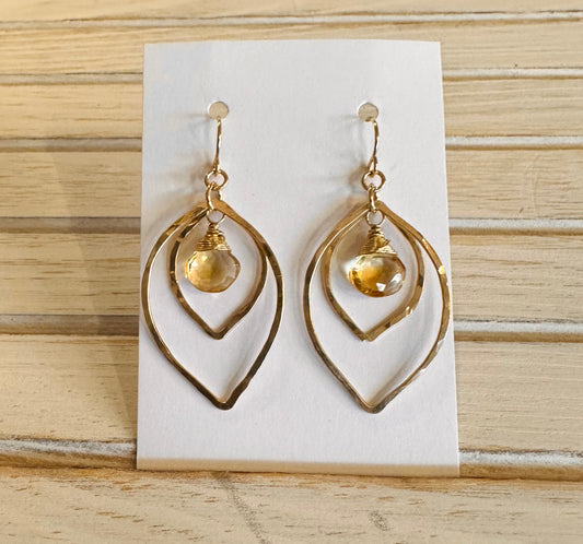 Forge And Fire GF Jane Earrings Citrine