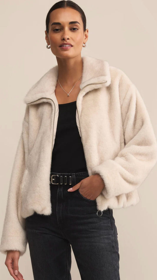 ZSupply Amethyst Faux Fur Jacket