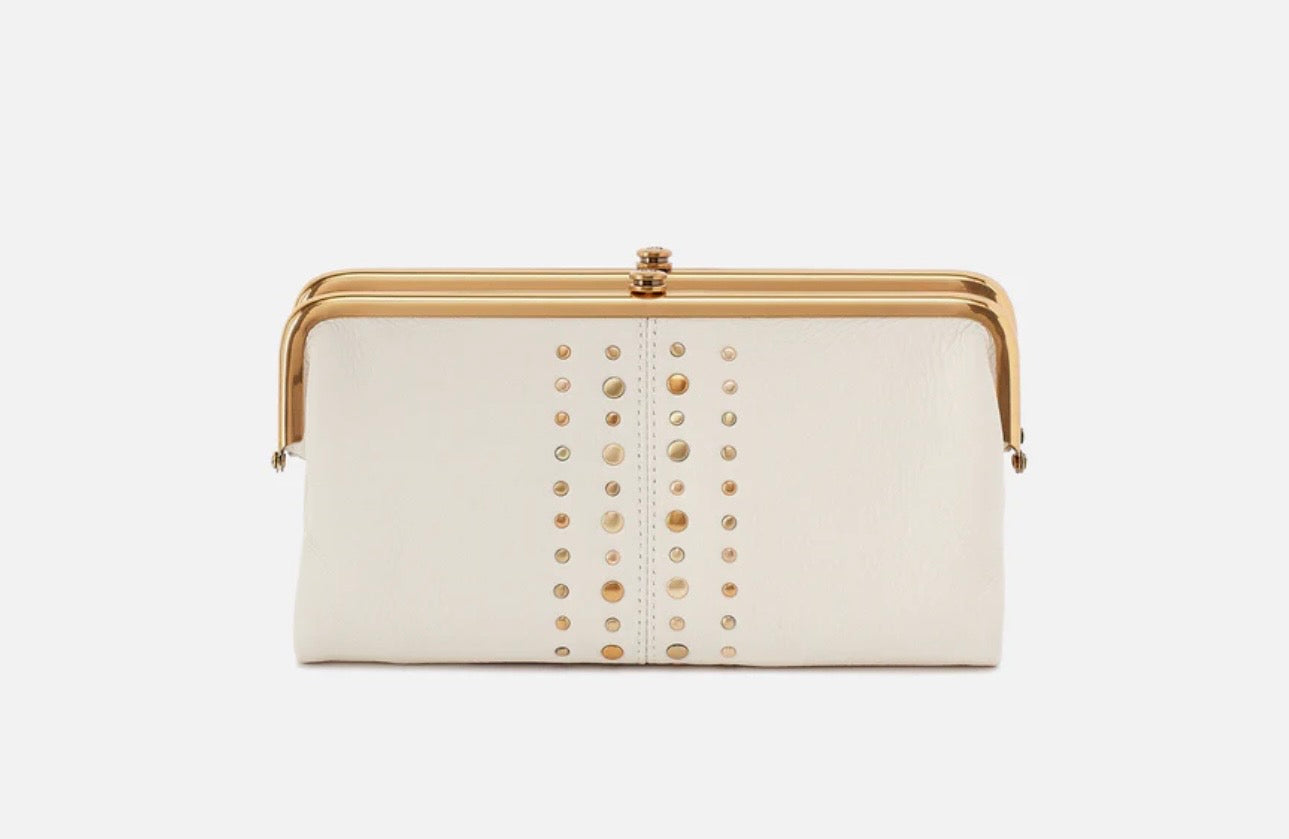 Hobo Studded Lauren Clutch Wallet Coastal Cloud