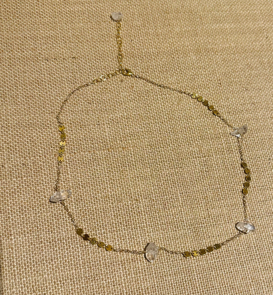 Elysium Jewelry Herkimer Sequin Choker