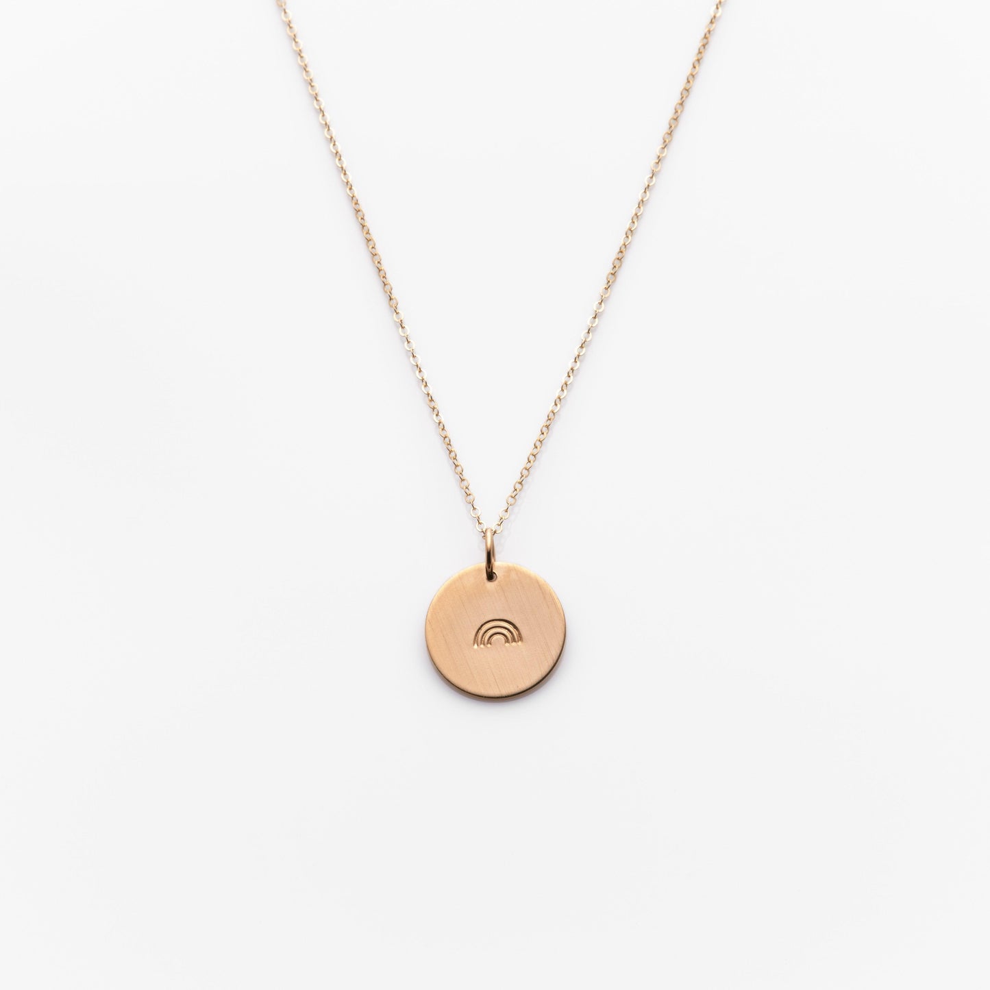 Classic Coin Necklace: 18" / Butter / Sterling Silver