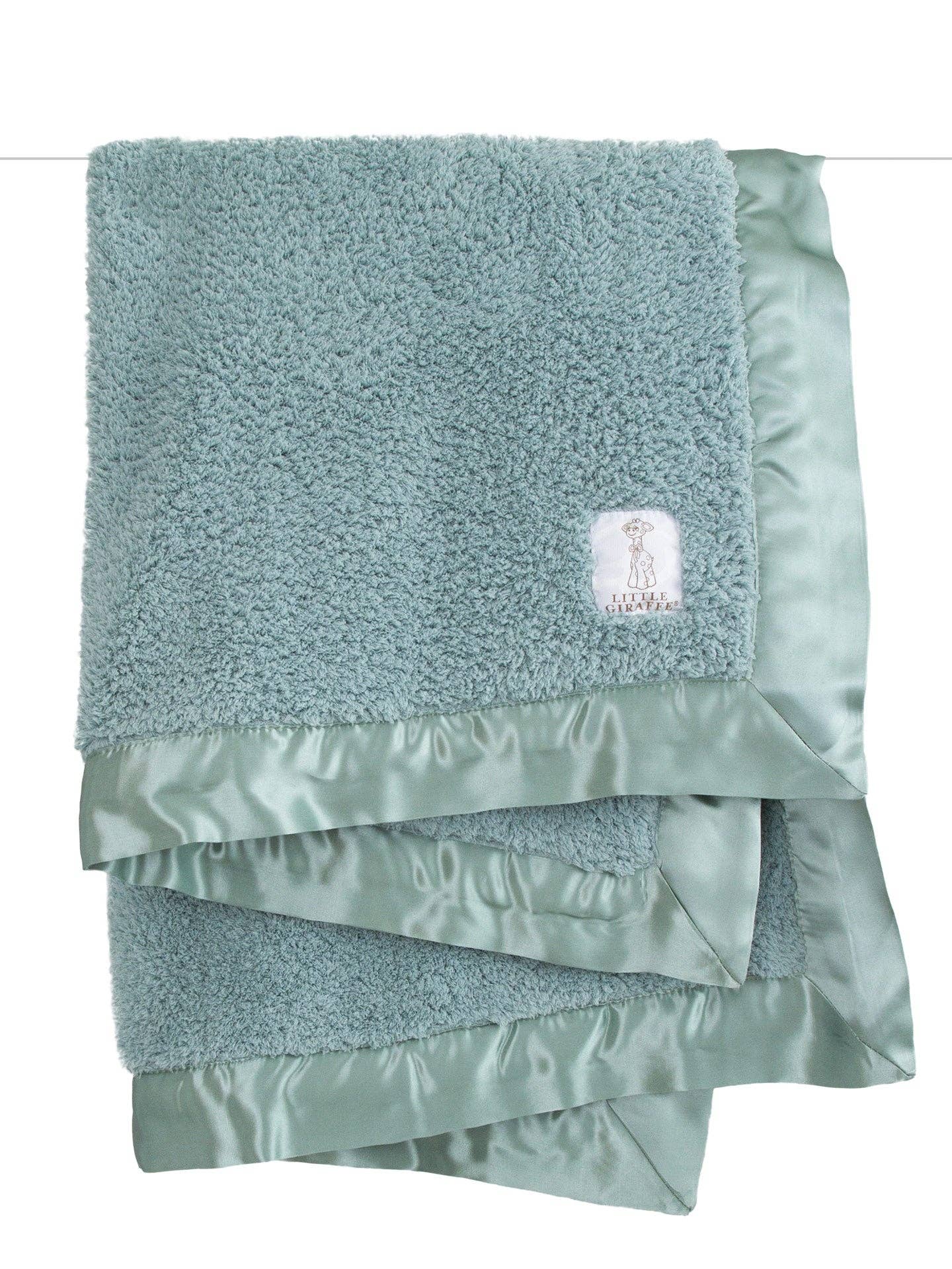 Chenille Baby Blanket: Unboxed / Blue