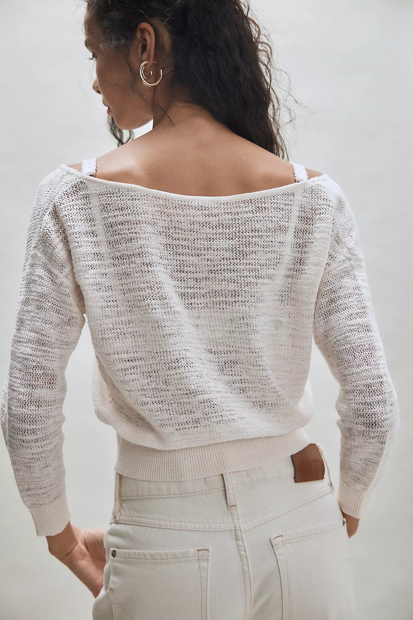 Free People Soft Focus Gauge Pullover