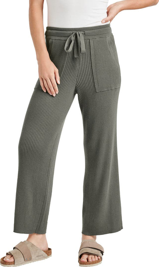 Splendid Georgie Rib Pant Soft Olive