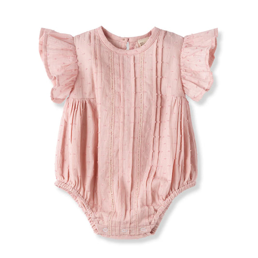 Tesa Babe Pink Swiss Dot Bodysuit