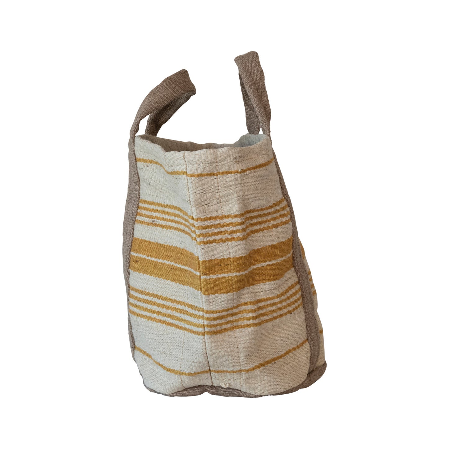 Creative Coop Jute And Cotton Tote