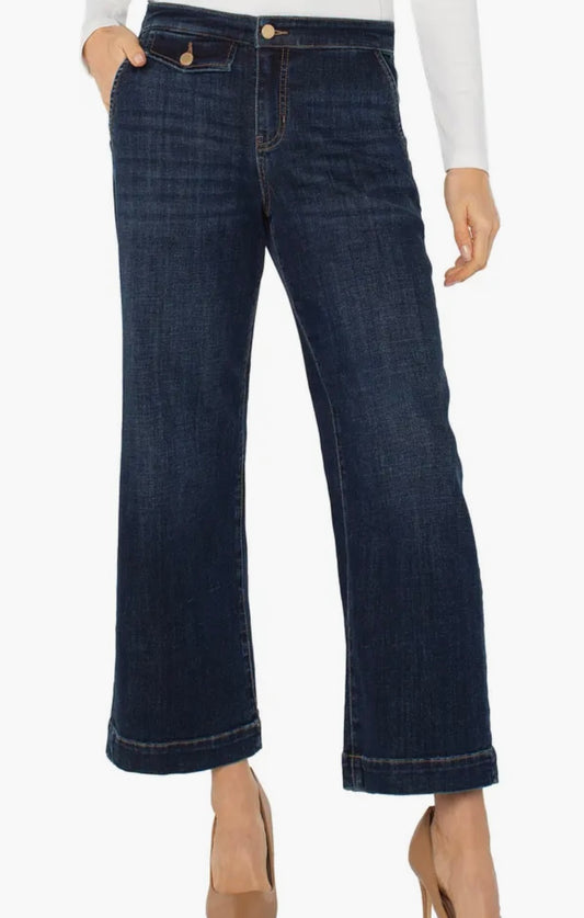 Liverpool Stride Wide Leg Jean Albany