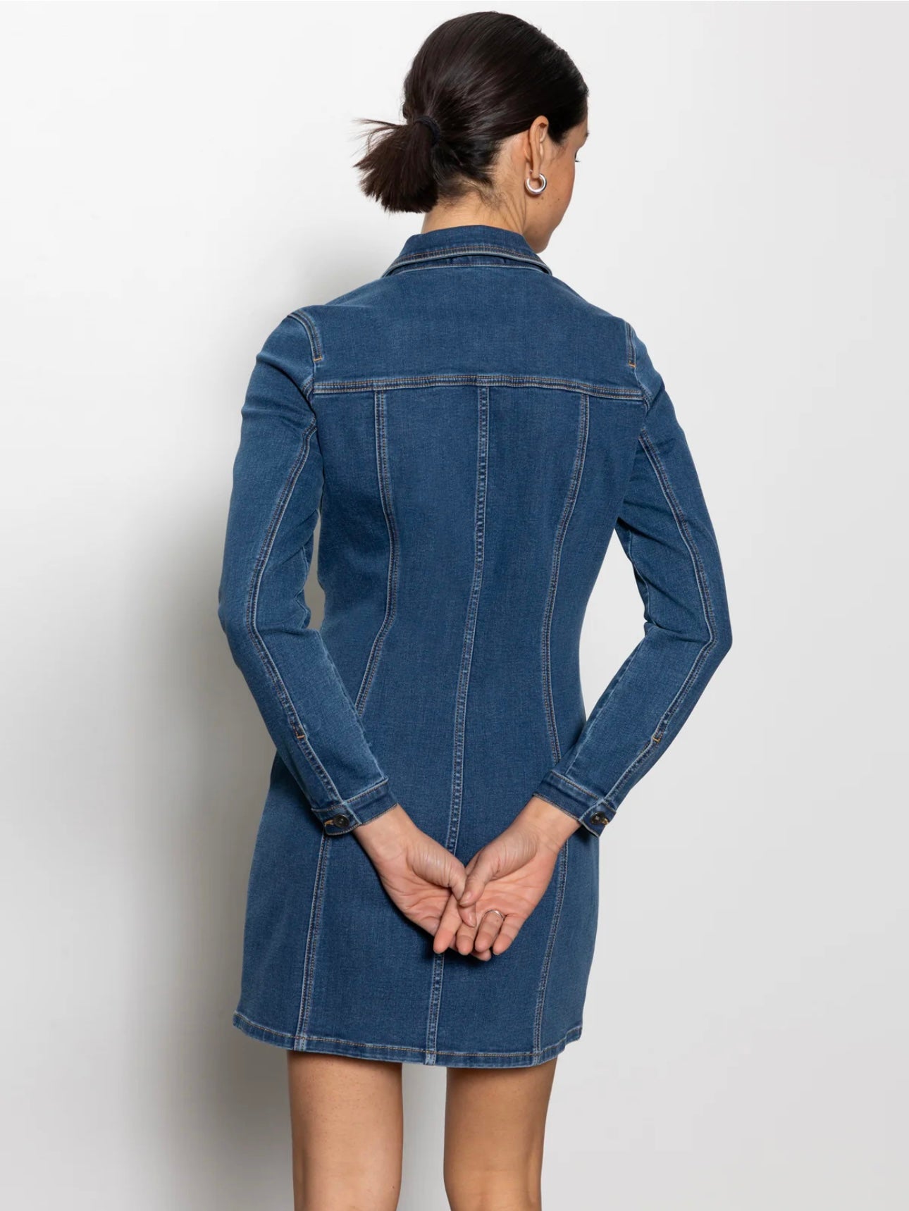 Sanctuary Sculpted Denim Mini Dress