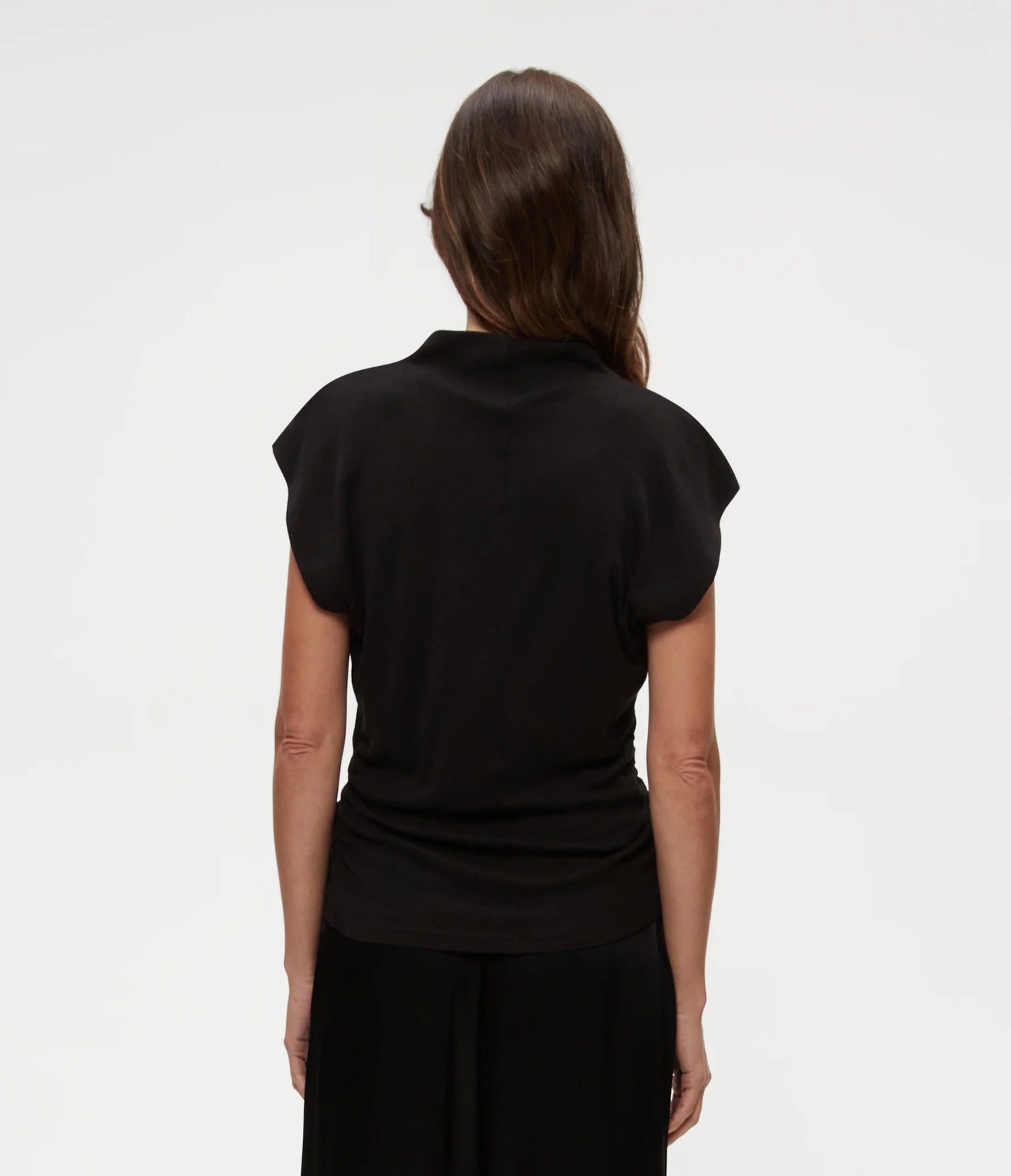 Michael Stars Reese Mock Neck Shine Top