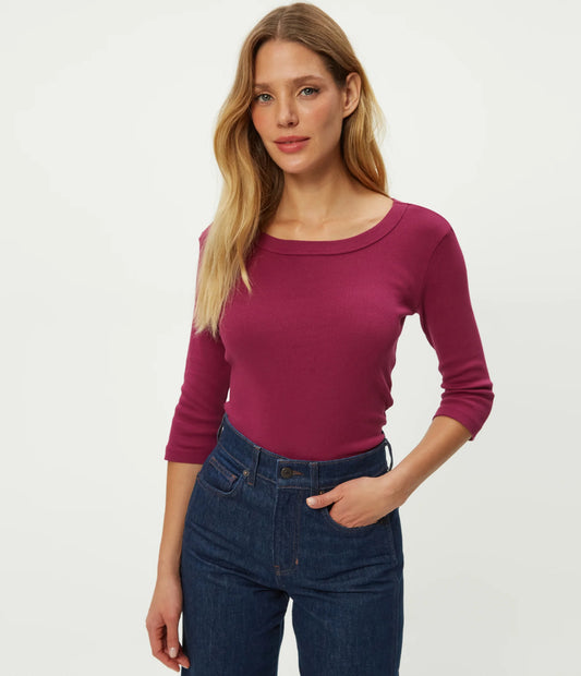 Michael Stars Dot 3/4 Sleeve Tee Colors