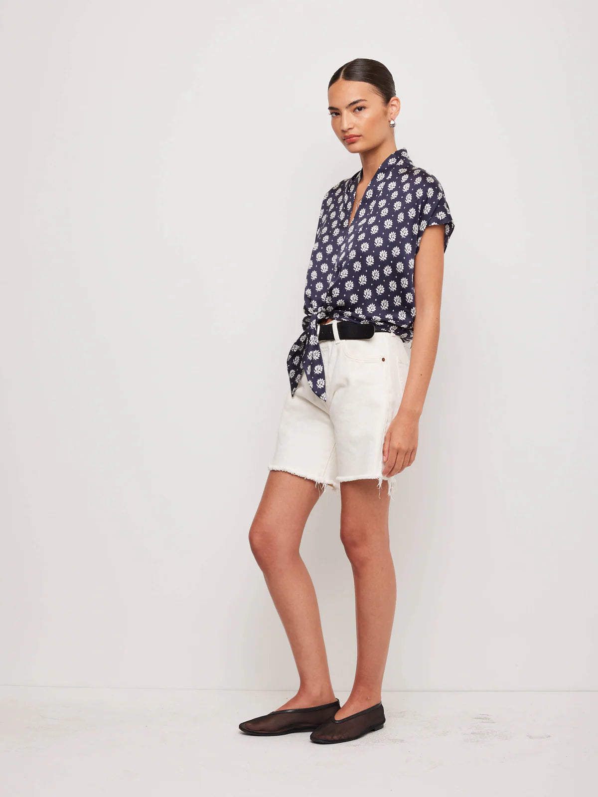 Fifteen Twenty Maria Tie-Front Top