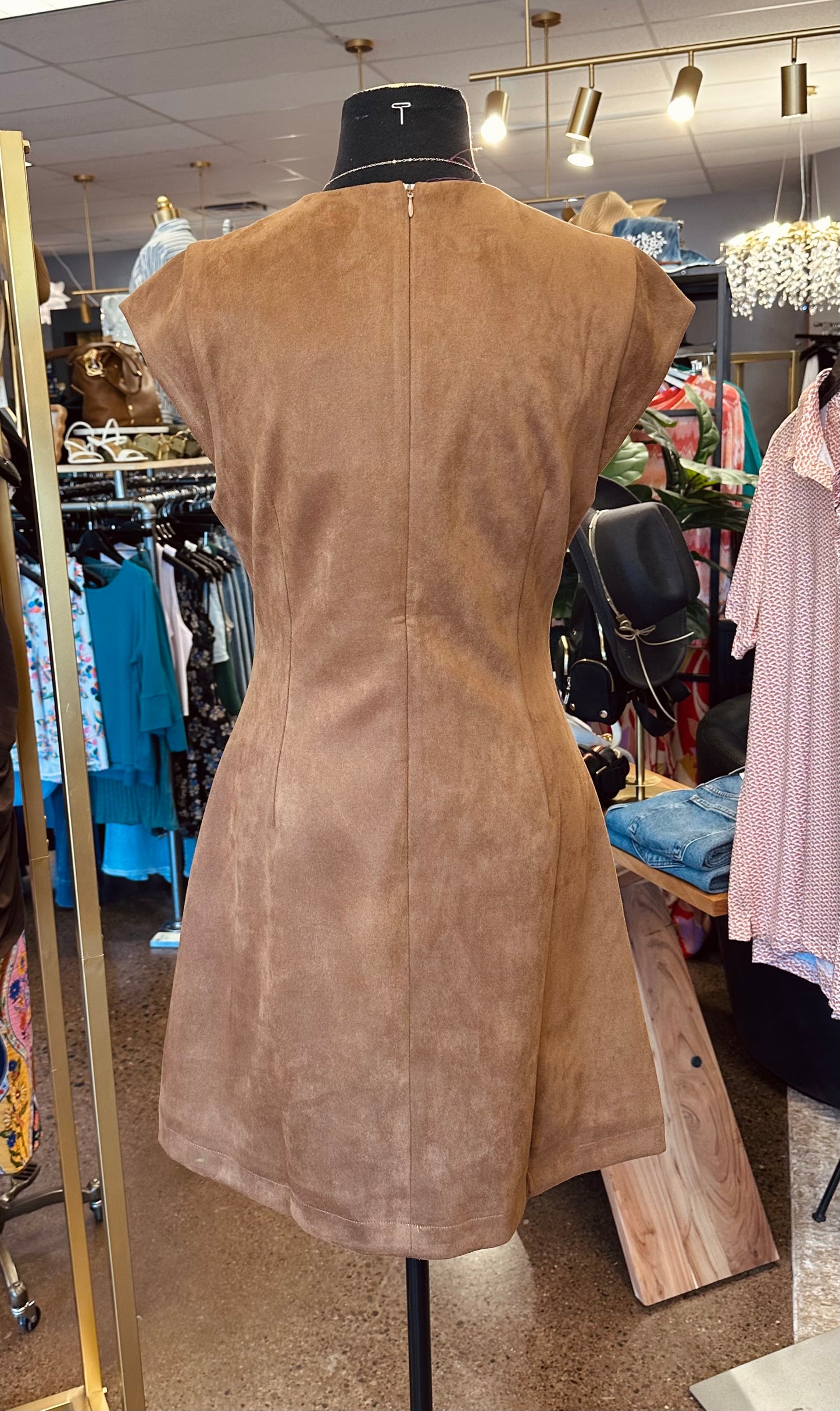 THML Suede Mini With Front Pockets