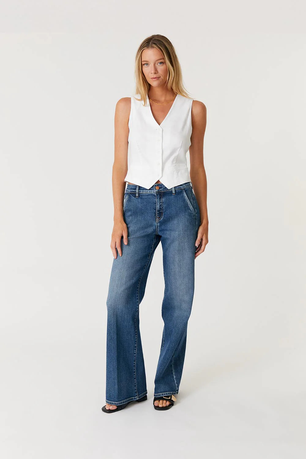 Level99 Ellis Denim Trouser