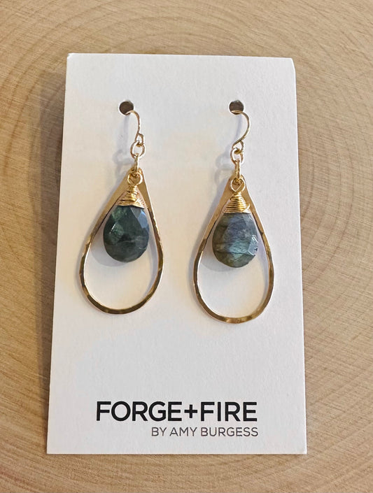Forge And Fire Mini Shelli Hoops With Gemstone