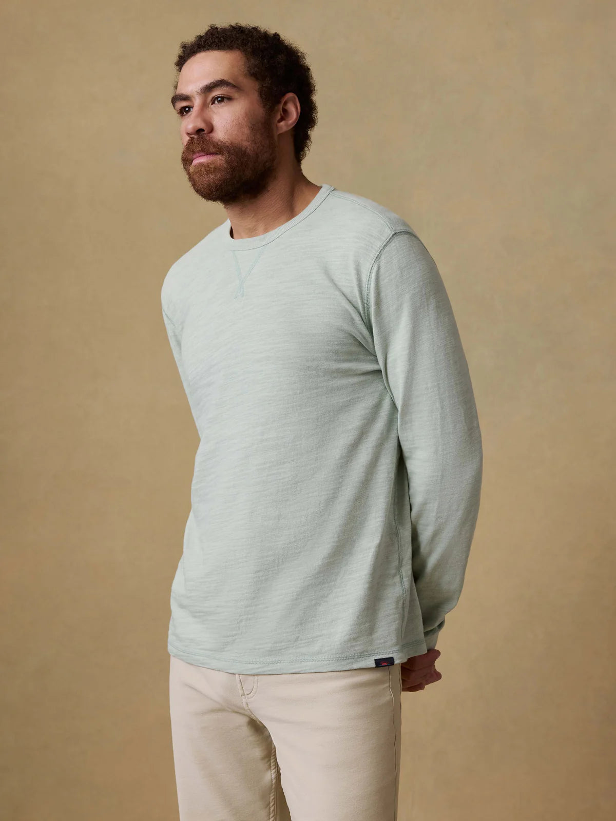 Faherty Men’s Sunwashed Slub Crew