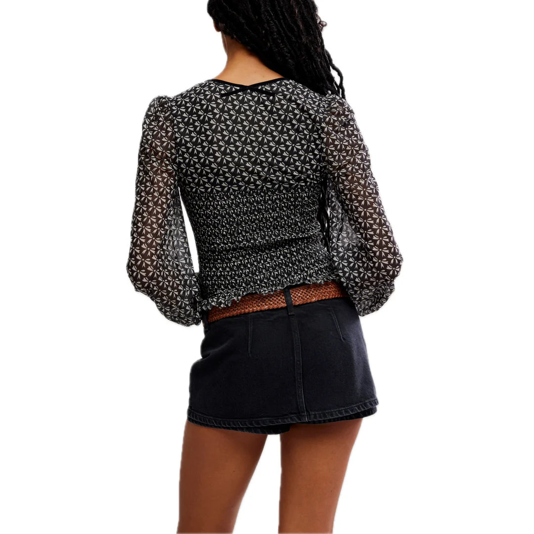 Free People Dottie Knit Top