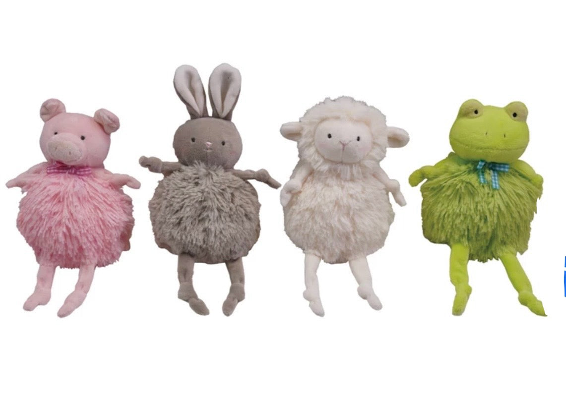 Creative Co-op Plush Bean Bag Animals