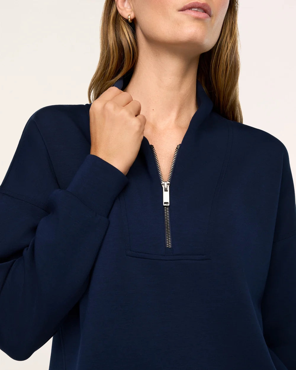 Spanx Shawl Collar Half Zip