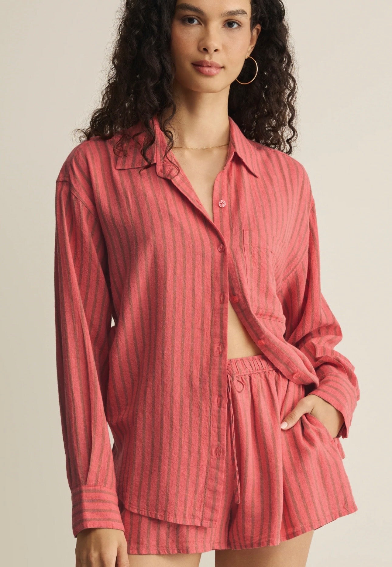 Zsupply The Perfect Striped Linen Top