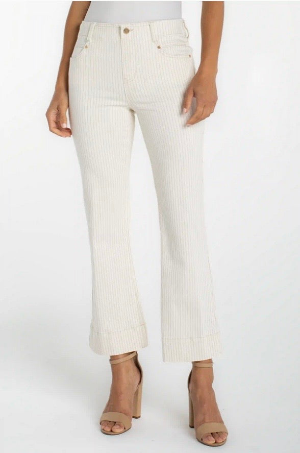 Liverpool Gia Glider Crop Flare Pant
