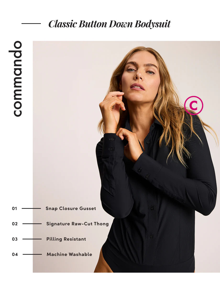 Commando Classic Button Down Bodysuit