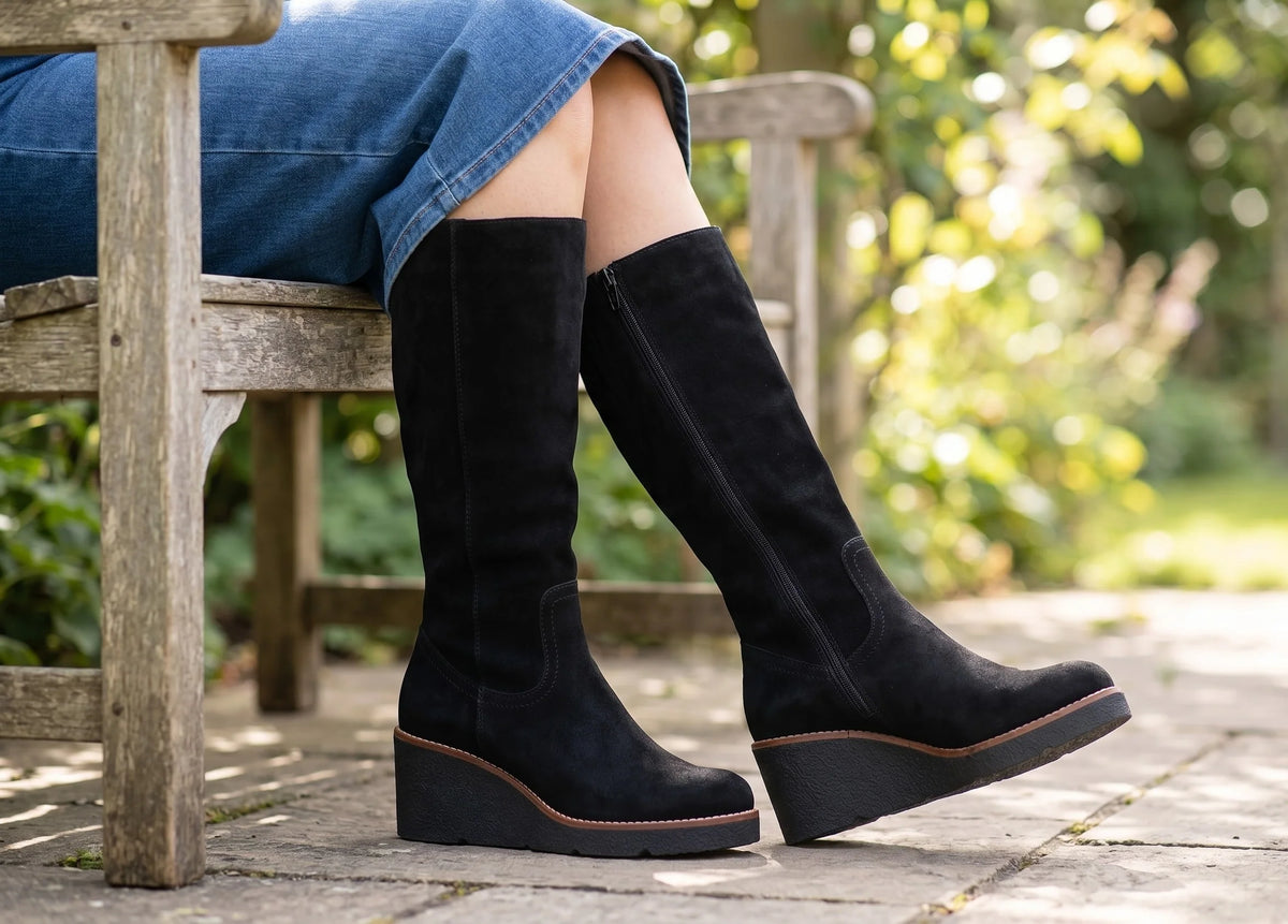 Eric Michael Norway Suede Wedge Boot