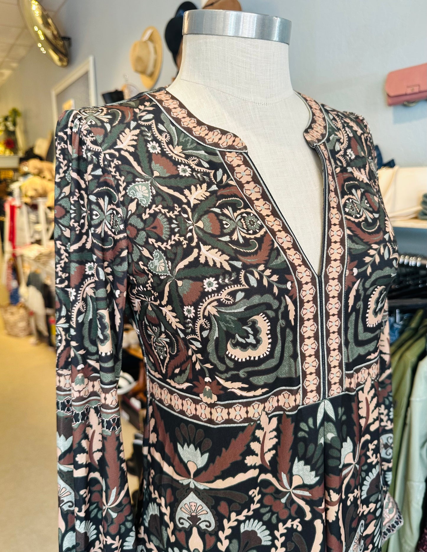Hale Bob Long Sleeve Jersey Dress