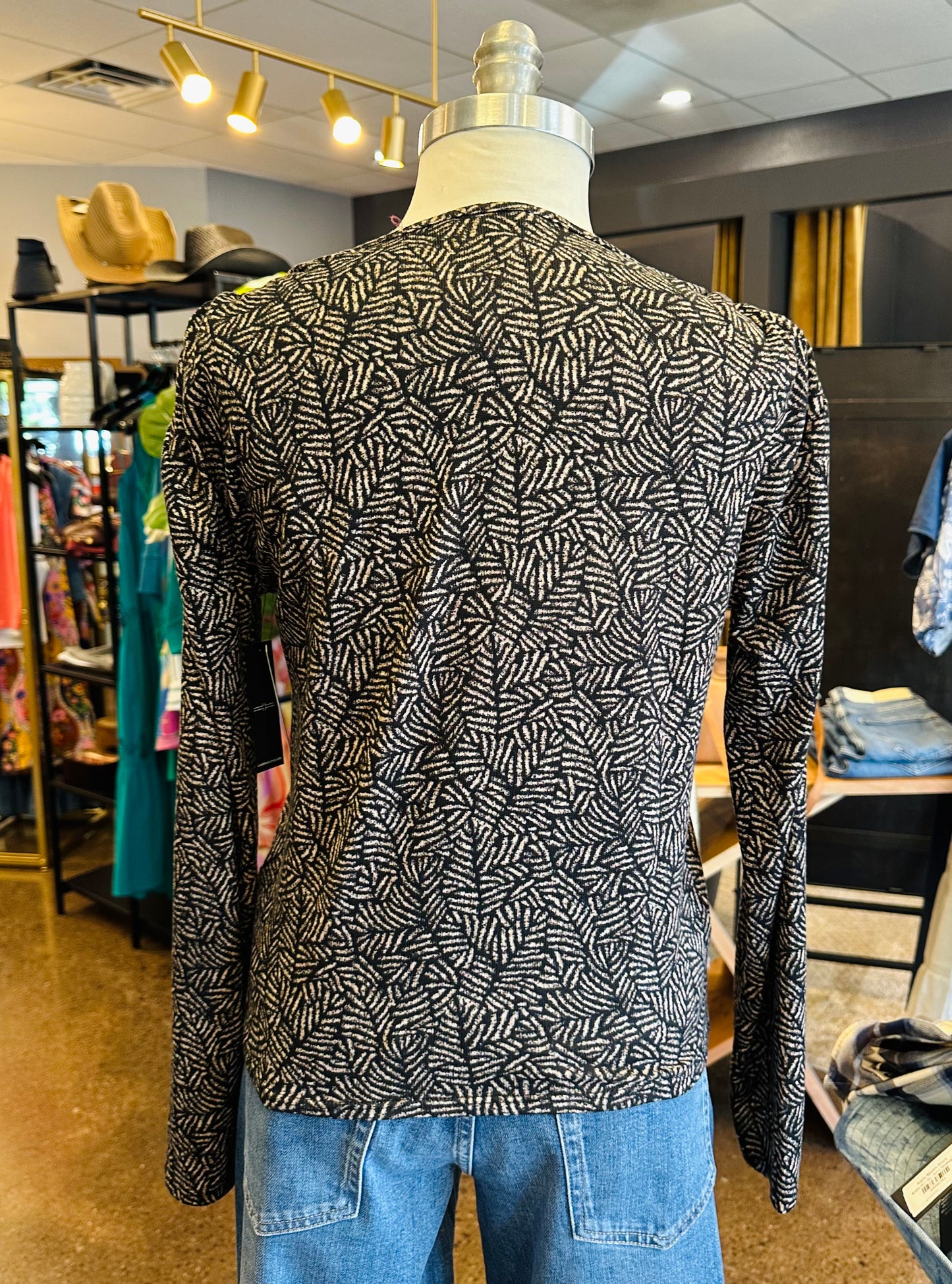 Liverpool L/S Ruched Shoulder Top