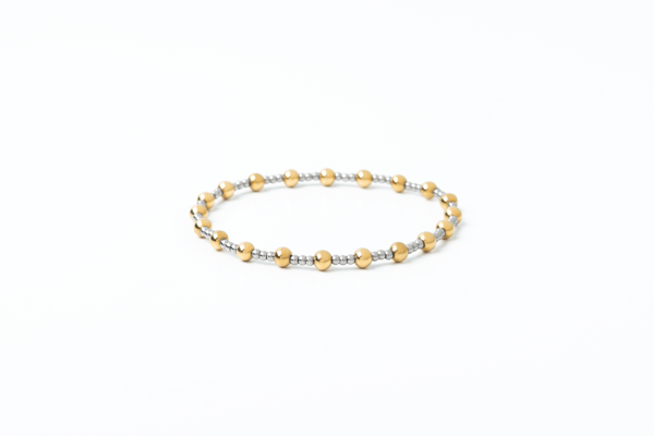 Meralora Mixed Metal Stretch Bracelet