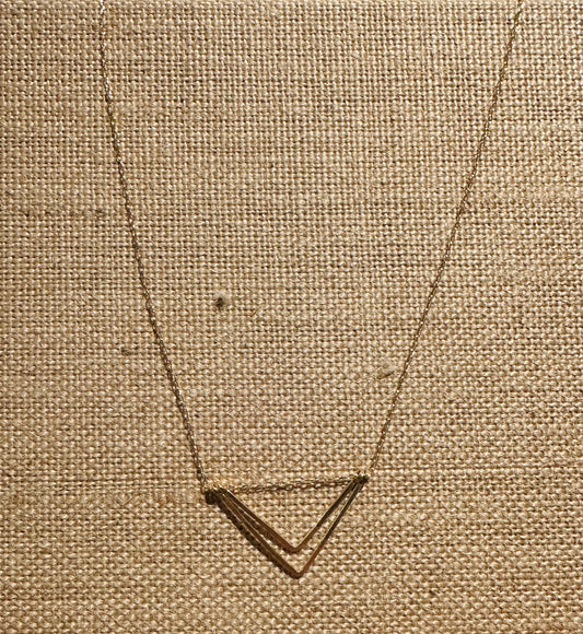 Elysium Jewelry Double Chevron Necklace