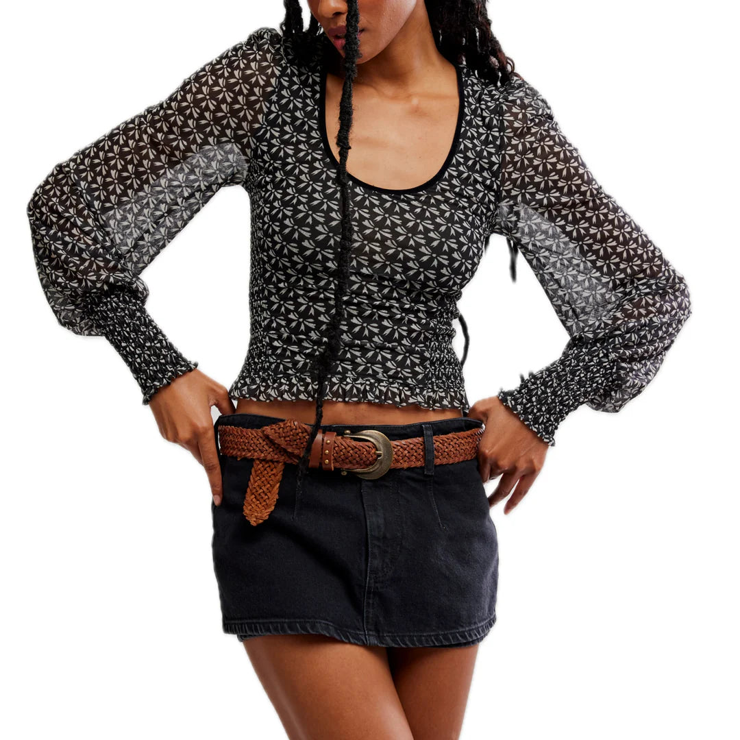 Free People Dottie Knit Top