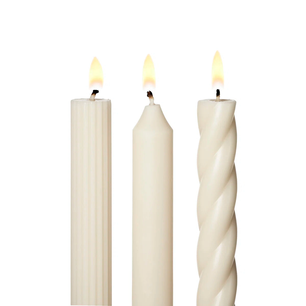 Creative Coop Assorted Candle Tapers Set Of Three