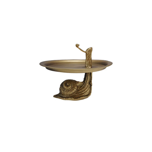 Creative Coop Metal Snail Tray
