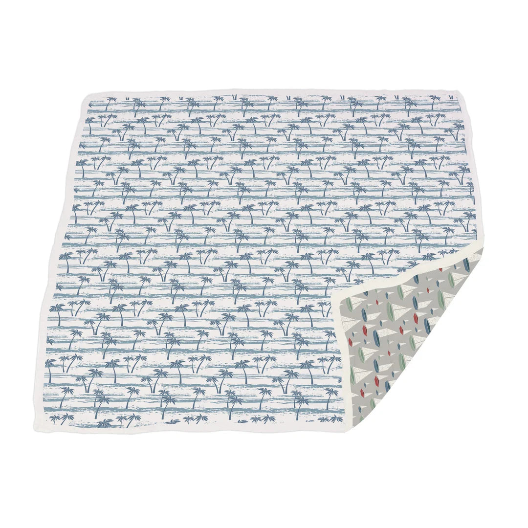 Newcastle Palm Trees/Sailboat Bamboo Blanket
