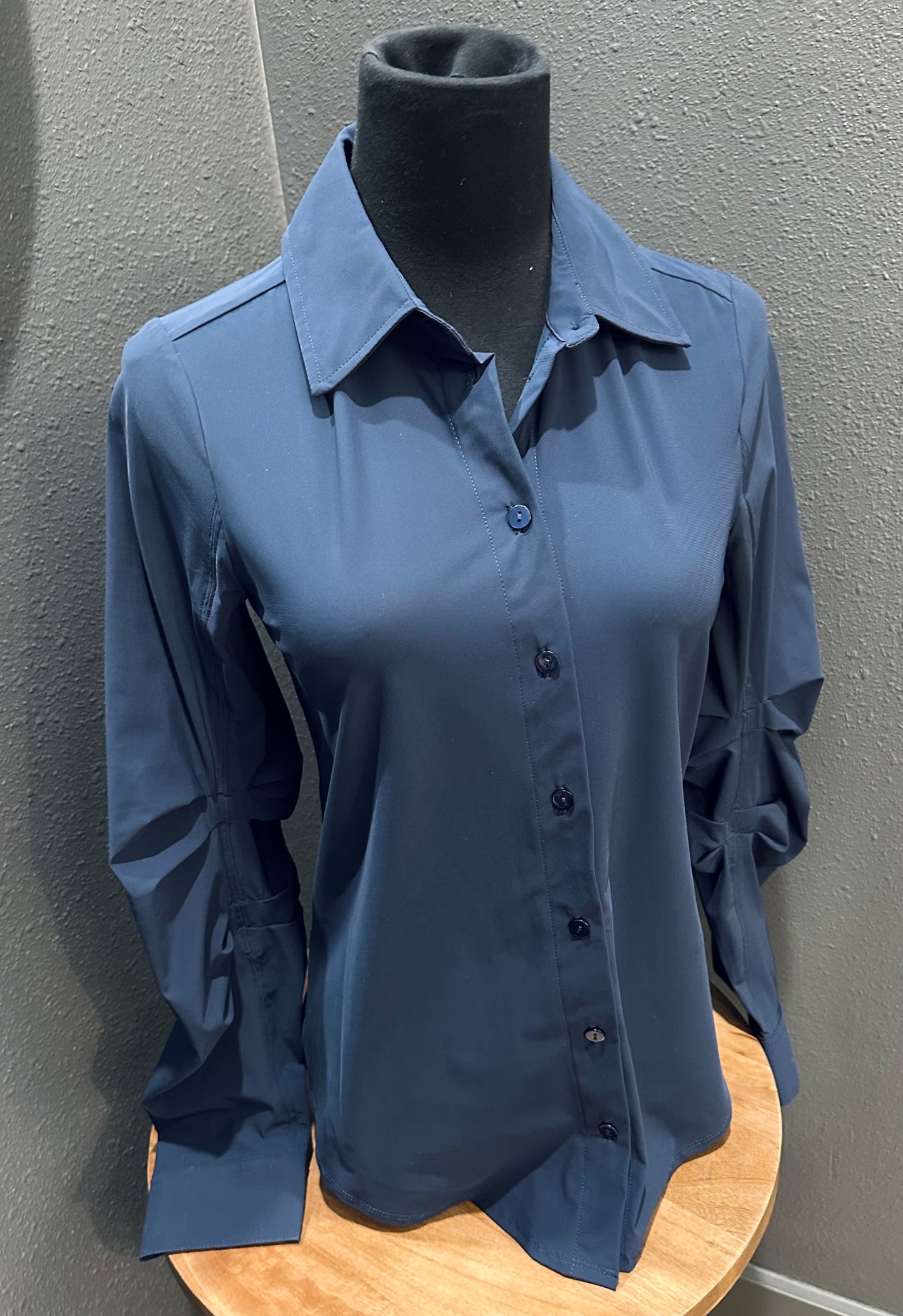 Liverpool Button Up W/ Pleated Sleeves