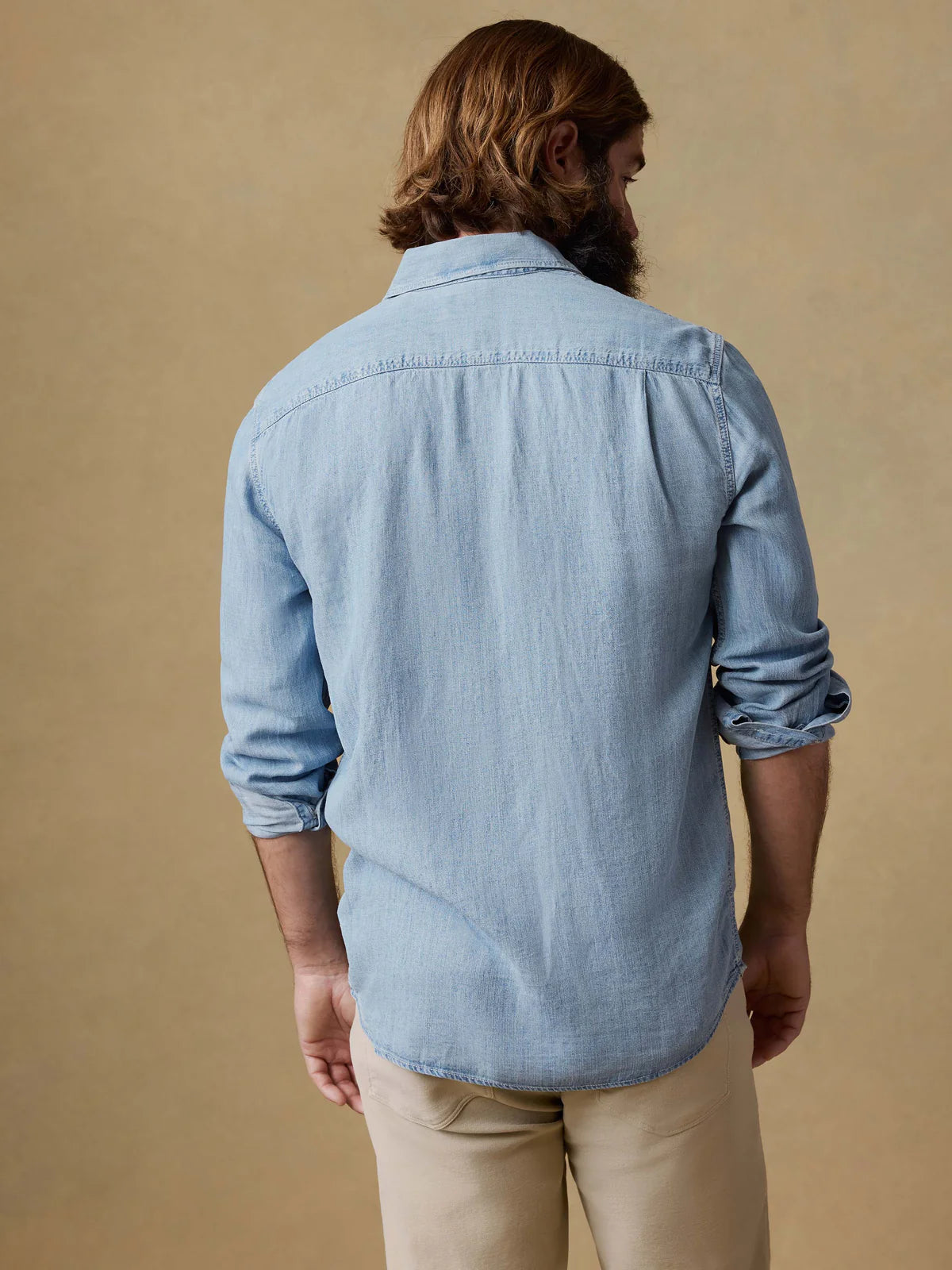 Faherty Men’s The Tried And True Chambray Work Shirt