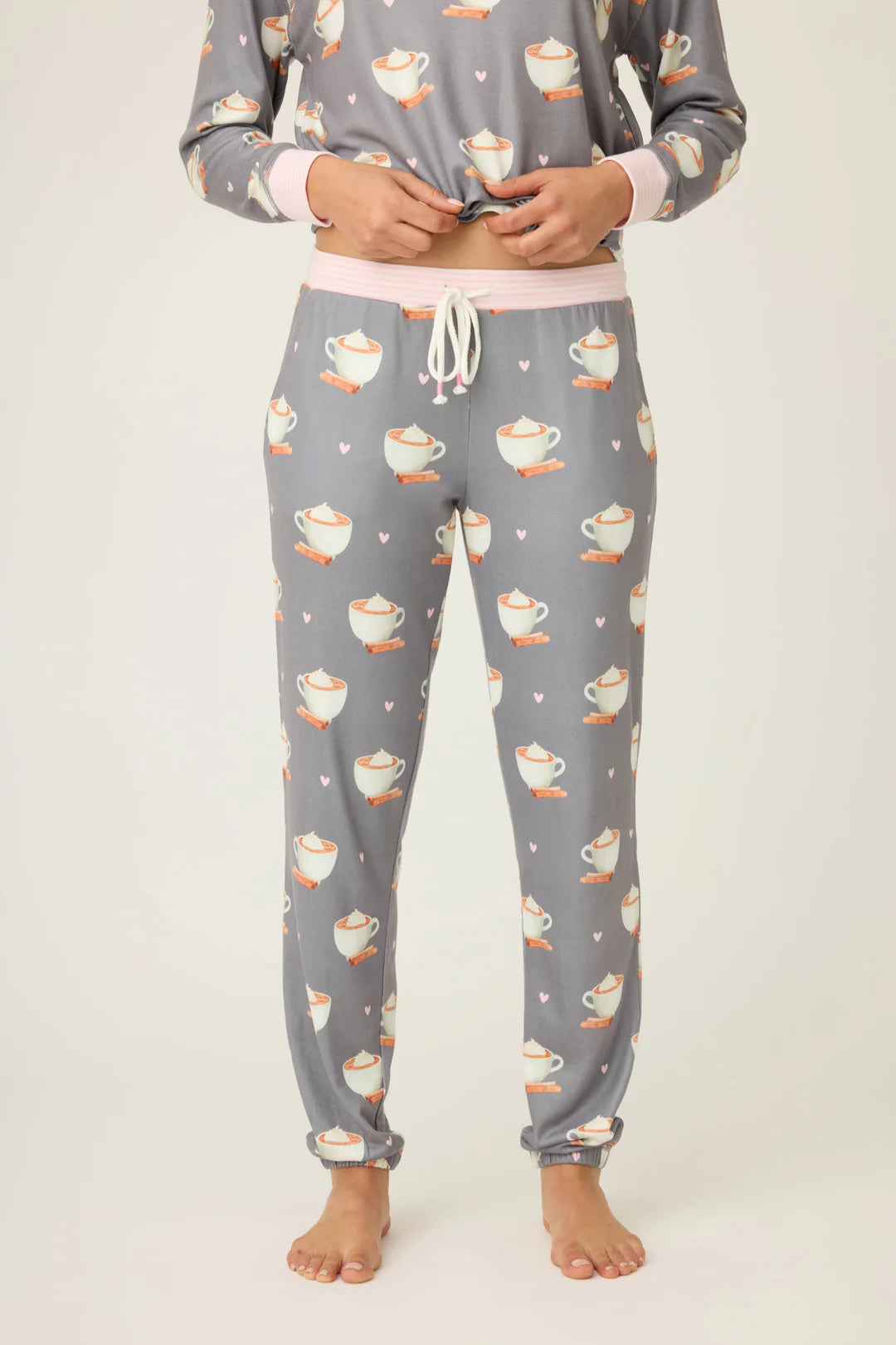 PJ Salvage Love You A Latte Banded Pant