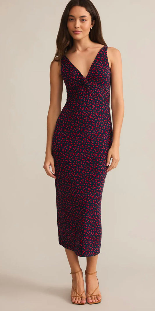 ZSupply Eleve La Rosa Ditsy Midi Dress Eclipse