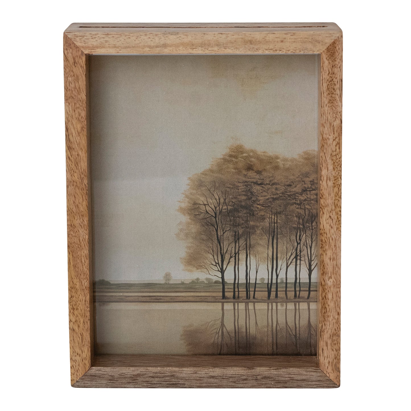 Creative Coop Mango Wood Floating Picture Frame