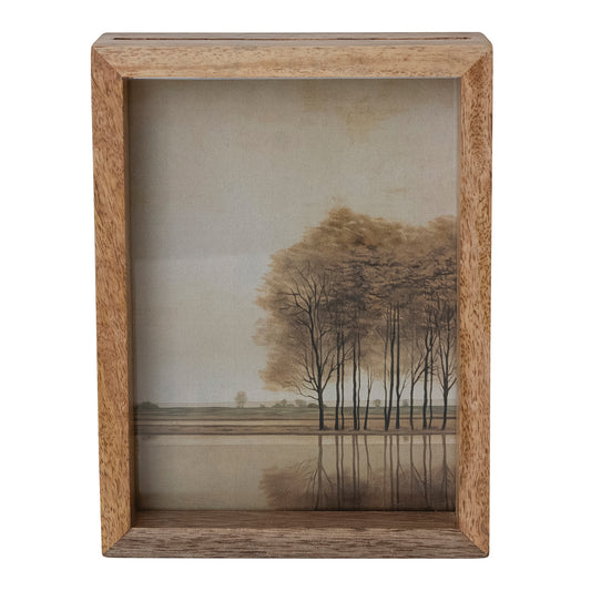 Creative Coop Mango Wood Floating Picture Frame