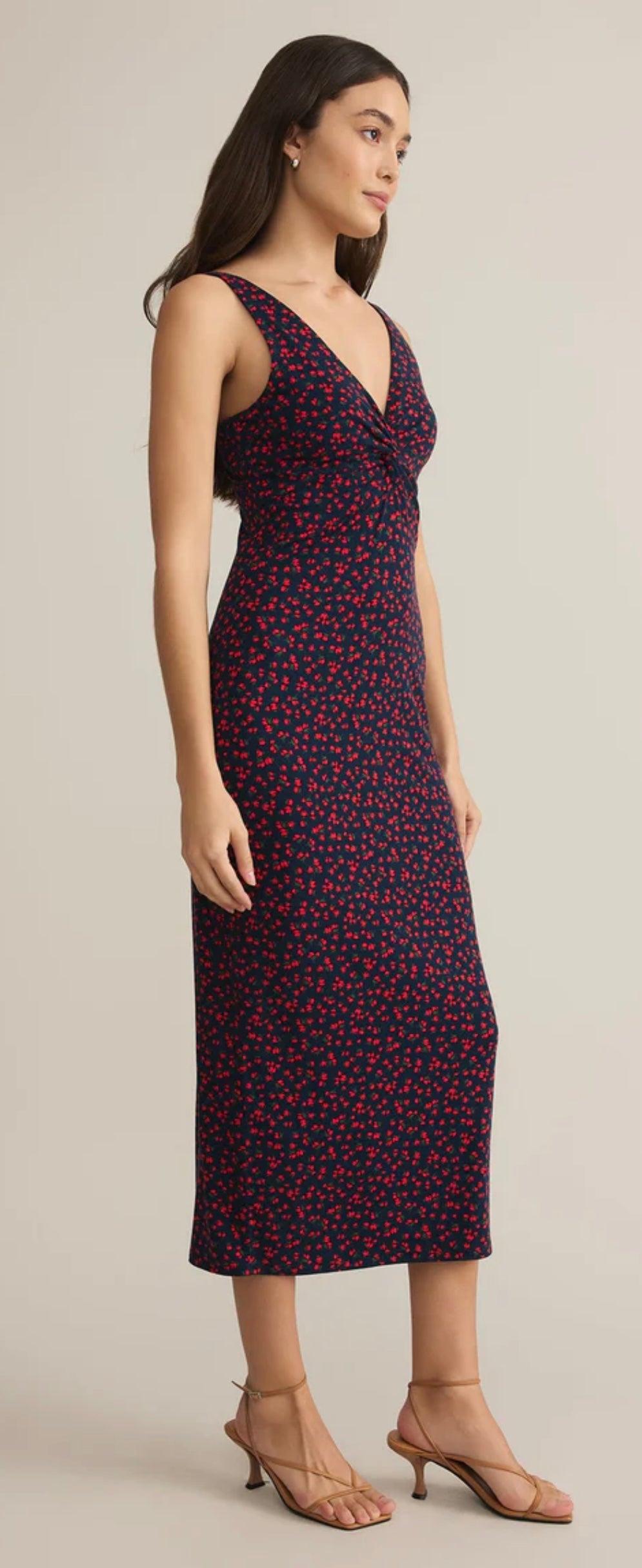 ZSupply Eleve La Rosa Ditsy Midi Dress Eclipse