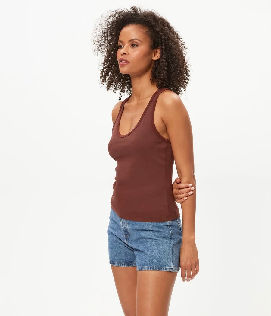 Michael Stars Cher Scoop Neck Tank