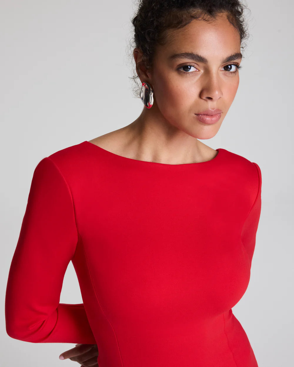 Spanx Ponte Low Back Midi Dress