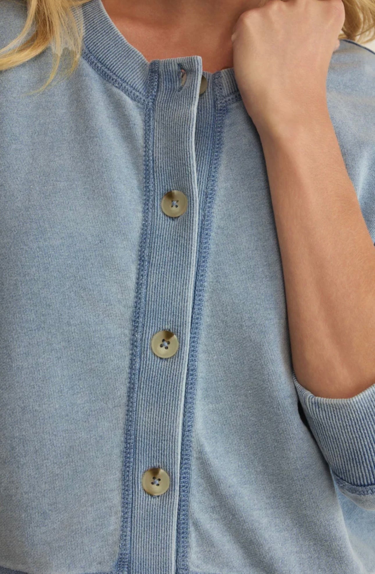 Zsupply Daily Knit Denim Cardigan