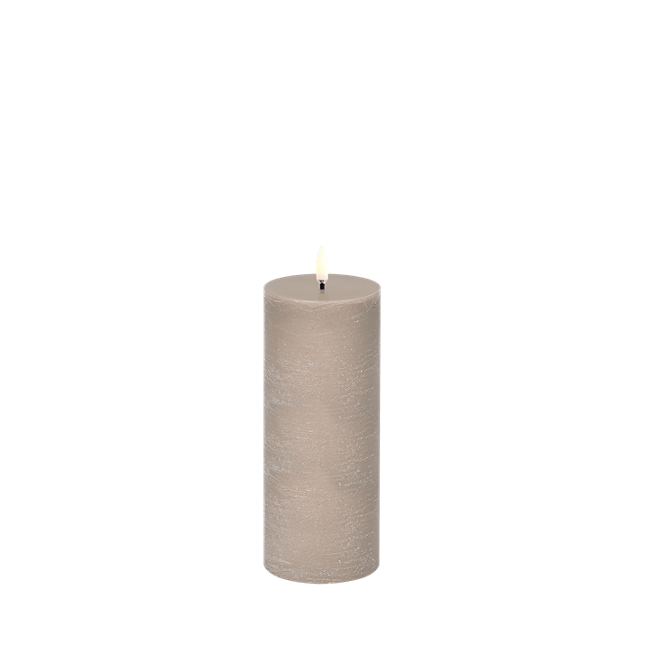 Uyuni LED Pillar Candle Rustic Sandstone 3x8