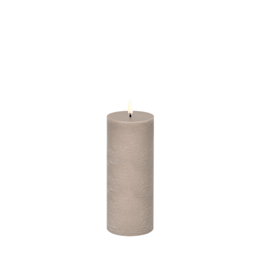 Uyuni LED Pillar Candle Rustic Sandstone 3x8